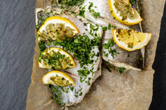 Oven-Ready Seabream with Lemon & Parsley (450g) - The Fresh Fish Shop UK